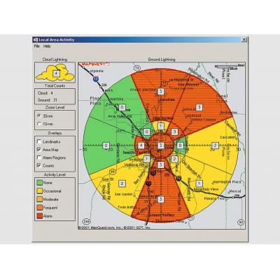 维萨拉警报 自动雷电预警和风险管理系统 